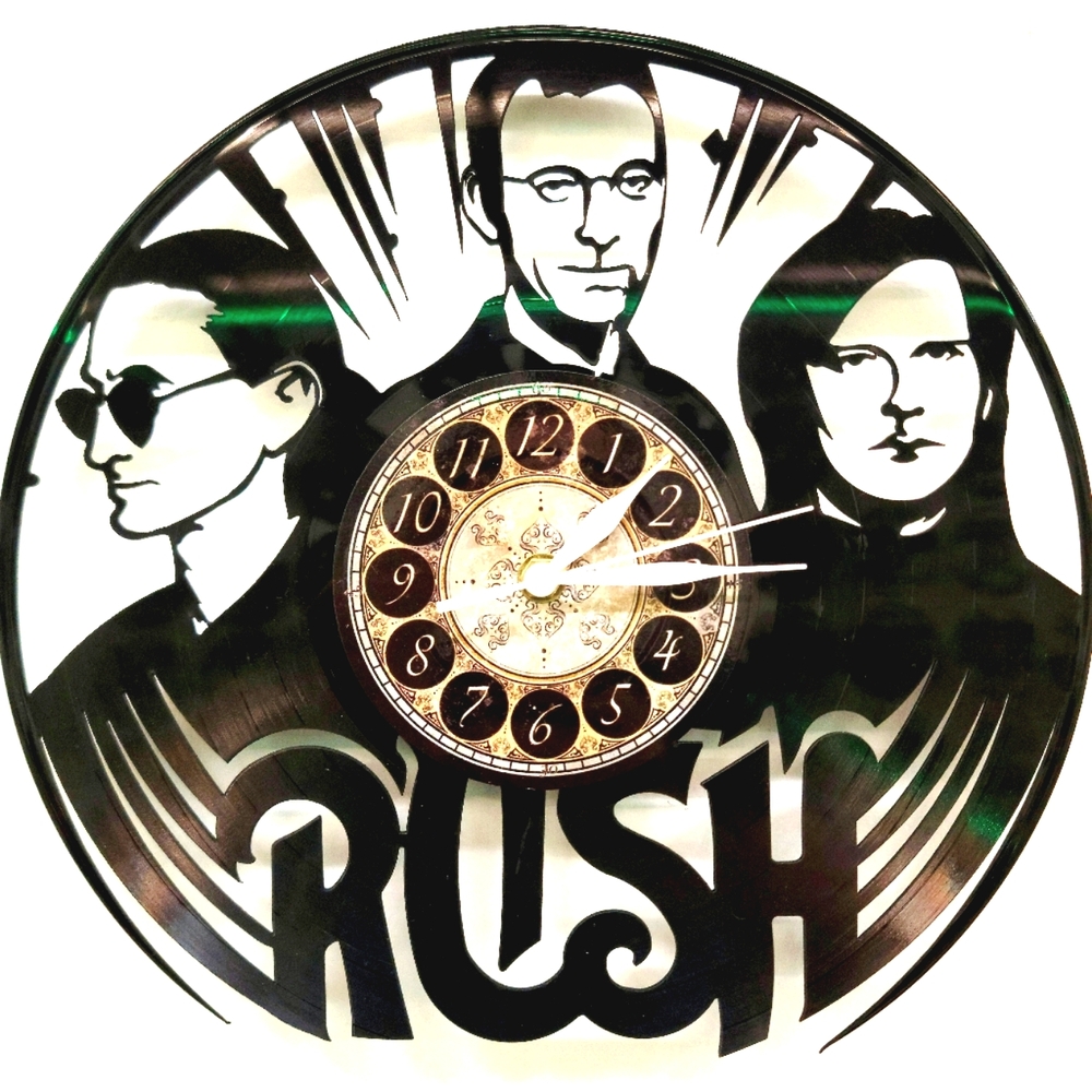 RUSH vinyl record clock makes a great birthday gift